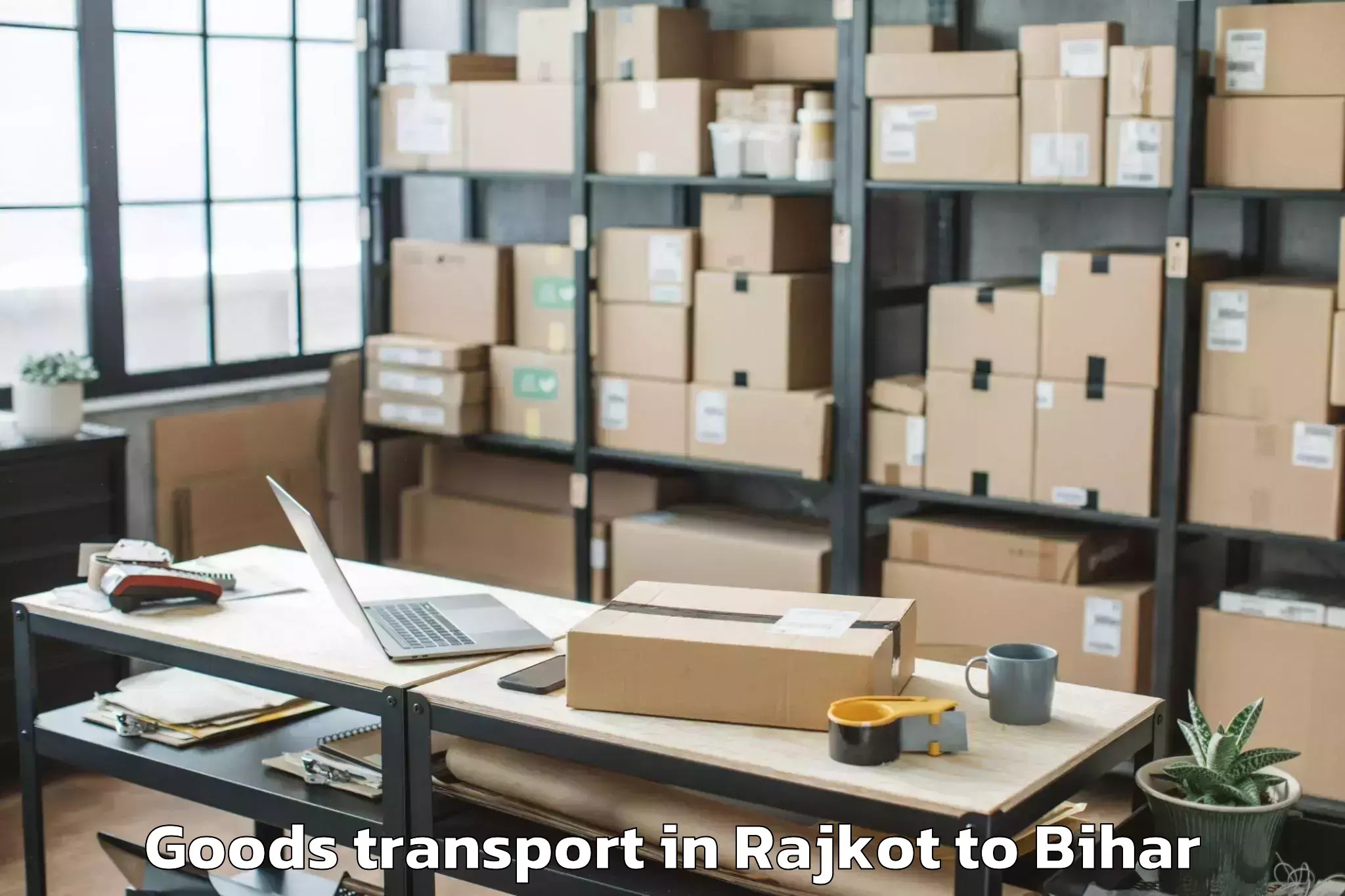 Hassle-Free Rajkot to Parbalpur Goods Transport